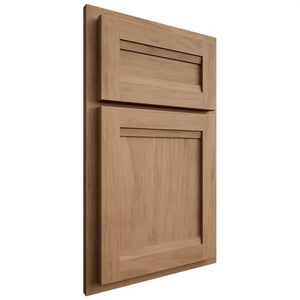 Shiloh Cabinetry Partial Overlay Somerset Alder Plain Cut Dusty Road Door
