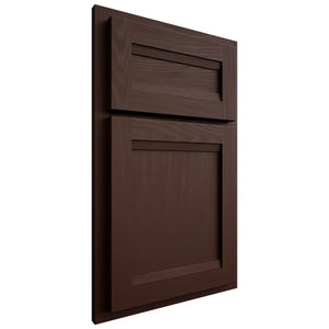 Shiloh Cabinetry Partial Overlay Somerset Alder Plain Cut Umber Door