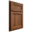 Shiloh Cabinetry Partial Overlay Somerset Hickory Plain Cut Burnt Sugar Door