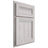 Shiloh Cabinetry Partial Overlay Somerset Hickory Plain Cut Cotton Door