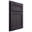 Shiloh Cabinetry Partial Overlay Somerset Hickory Plain Cut Harbor Door