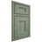 Shiloh Cabinetry Partial Overlay Somerset Hickory Plain Cut Moss Door