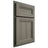 Shiloh Cabinetry Partial Overlay Somerset Hickory Plain Cut Thyme Door