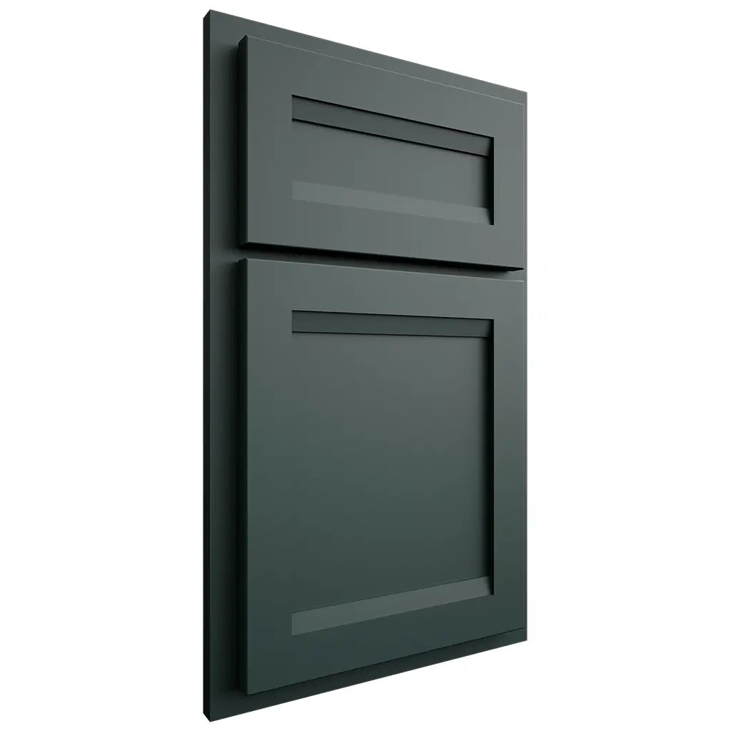 Shiloh Cabinetry Partial Overlay Somerset Paintable Billiard Green Door
