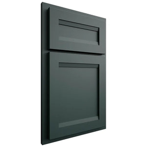 Shiloh Cabinetry Partial Overlay Somerset Paintable Billiard Green Door