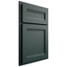 Shiloh Cabinetry Partial Overlay Somerset Paintable Billiard Green Door
