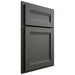 Shiloh Cabinetry Partial Overlay Somerset Paintable Pewter Green Door