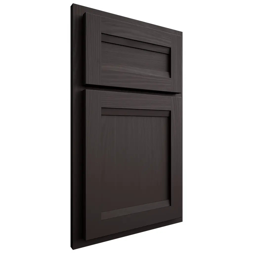 Shiloh Cabinetry Partial Overlay Somerset Poplar Plain Cut Carbon Door
