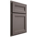 Shiloh Cabinetry Partial Overlay Somerset Poplar Plain Cut Heatherstone Door