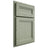 Shiloh Cabinetry Partial Overlay Somerset Red Oak Plain Cut Moss Door