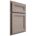 Shiloh Cabinetry Partial Overlay Somerset Red Oak Plain Cut Sterling Door