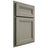 Shiloh Cabinetry Partial Overlay Somerset Red Oak Plain Cut Thyme Door