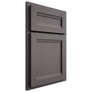 Shiloh Cabinetry Partial Overlay Somerset Walnut Plain Cut Cadet Door