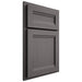 Shiloh Cabinetry Partial Overlay Somerset Walnut Plain Cut Cadet Door