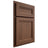 Shiloh Cabinetry Partial Overlay Somerset Walnut Plain Cut Natural Door
