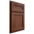 Shiloh Cabinetry Partial Overlay Somerset Walnut Plain Cut Rye Door