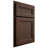Shiloh Cabinetry Partial Overlay Somerset White Oak Plain Cut Braun Door