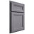 Shiloh Cabinetry Partial Overlay Somerset White Oak Plain Cut Cadet Door