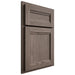 Shiloh Cabinetry Partial Overlay Somerset White Oak Plain Cut Clay Door