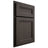 Shiloh Cabinetry Partial Overlay Somerset White Oak Plain Cut Creekside Door