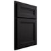Shiloh Cabinetry Partial Overlay Somerset White Oak Plain Cut Espresso Door