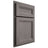 Shiloh Cabinetry Partial Overlay Somerset White Oak Plain Cut Flagstone Door
