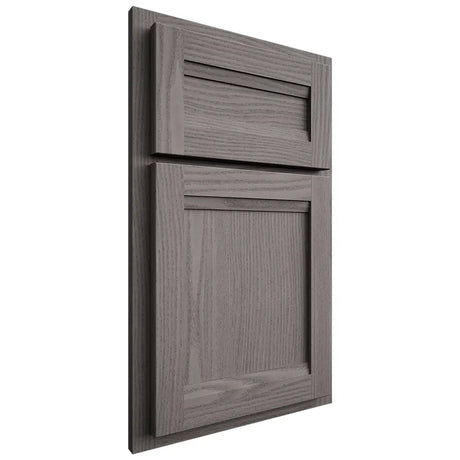 Shiloh Cabinetry Partial Overlay Somerset White Oak Plain Cut Flagstone Door
