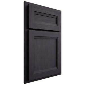 Shiloh Cabinetry Partial Overlay Somerset White Oak Plain Cut Harbor Door