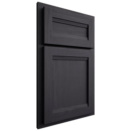 Shiloh Cabinetry Partial Overlay Somerset White Oak Plain Cut Harbor Door