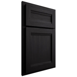 Shiloh Cabinetry Partial Overlay Somerset White Oak Plain Cut Ink Door