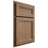 Shiloh Cabinetry Partial Overlay Somerset White Oak Plain Cut Medium Door