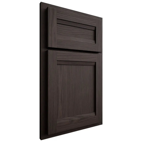 Shiloh Cabinetry Partial Overlay Somerset White Oak Plain Cut Morel Door