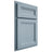 Shiloh Cabinetry Partial Overlay Somerset White Oak Plain Cut Sky Door