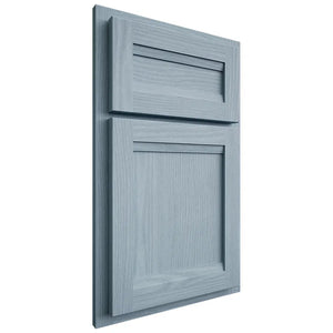 Shiloh Cabinetry Partial Overlay Somerset White Oak Plain Cut Sky Door