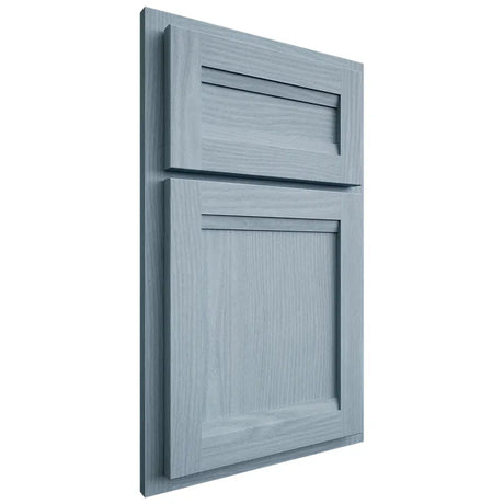 Shiloh Cabinetry Partial Overlay Somerset White Oak Plain Cut Sky Door