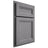 Shiloh Cabinetry Partial Overlay Somerset White Oak Plain Cut Sterling Door