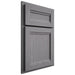 Shiloh Cabinetry Partial Overlay Somerset White Oak Plain Cut Sterling Door