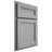 Shiloh Cabinetry Partial Overlay Somerset White Oak Plain Cut Stratus Door