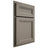 Shiloh Cabinetry Partial Overlay Somerset White Oak Plain Cut Thyme Door