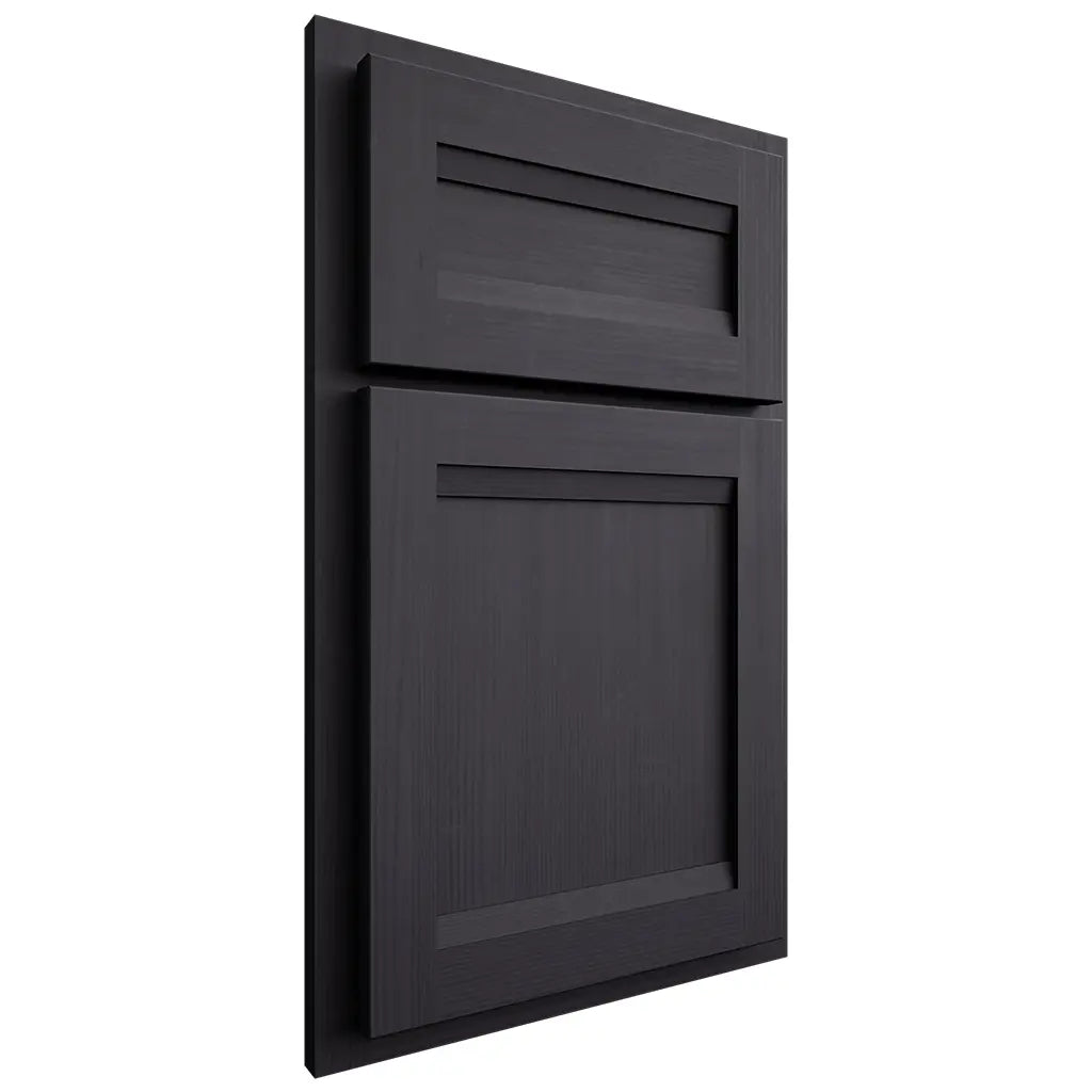 Shiloh Cabinetry Partial Overlay Somerset White Oak Quarter Sawn Harbor Door