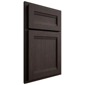 Shiloh Cabinetry Partial Overlay Somerset White Oak Quarter Sawn Morel Door