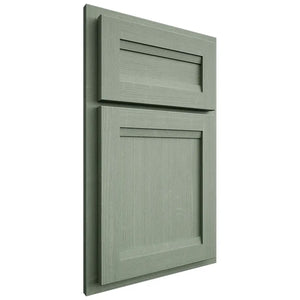 Shiloh Cabinetry Partial Overlay Somerset White Oak Quarter Sawn Moss Door