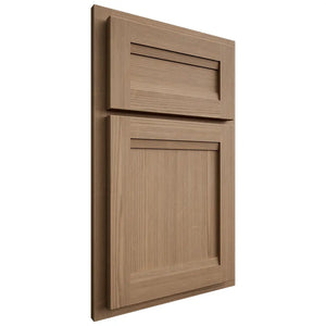 Shiloh Cabinetry Partial Overlay Somerset White Oak Quarter Sawn Natural Door
