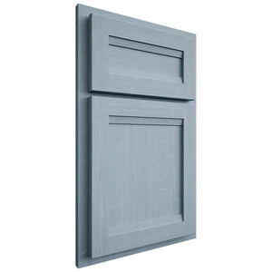 Shiloh Cabinetry Partial Overlay Somerset White Oak Quarter Sawn Sky Door