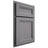 Shiloh Cabinetry Partial Overlay Somerset White Oak Quarter Sawn Sterling Door