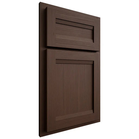 Shiloh Cabinetry Partial Overlay Somerset White Oak Rift Cut Braun Door