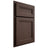 Shiloh Cabinetry Partial Overlay Somerset White Oak Rift Cut Dusk Door