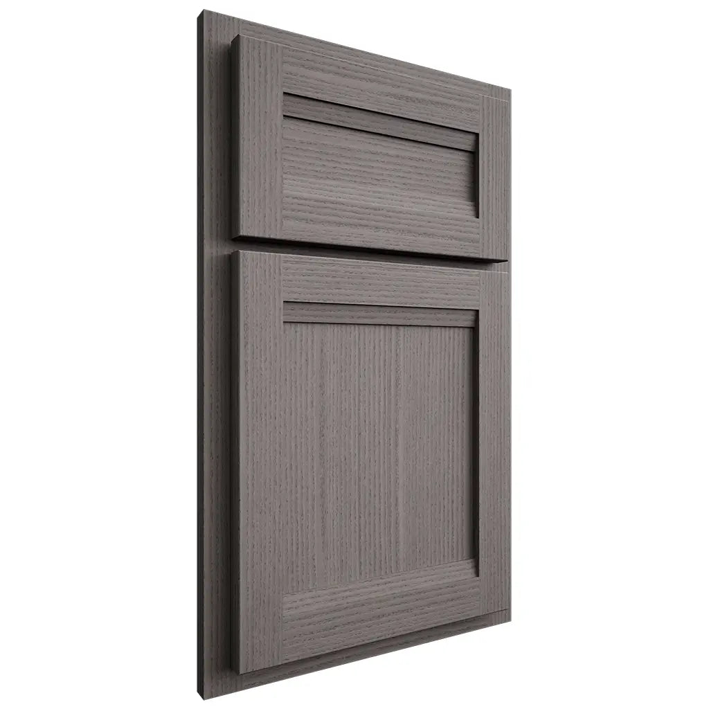 Shiloh Cabinetry Partial Overlay Somerset White Oak Rift Cut Flagstone Door
