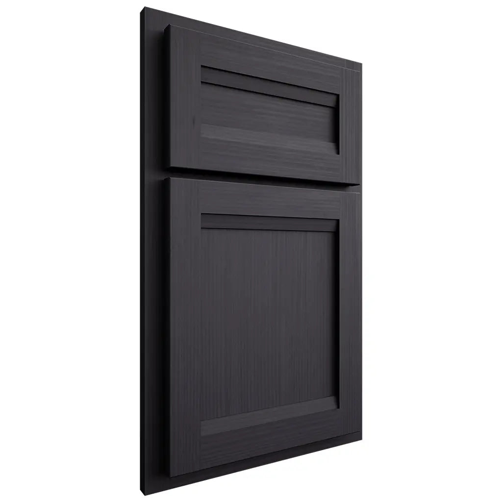 Shiloh Cabinetry Partial Overlay Somerset White Oak Rift Cut Harbor Door