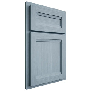 Shiloh Cabinetry Partial Overlay Somerset White Oak Rift Cut Sky Door